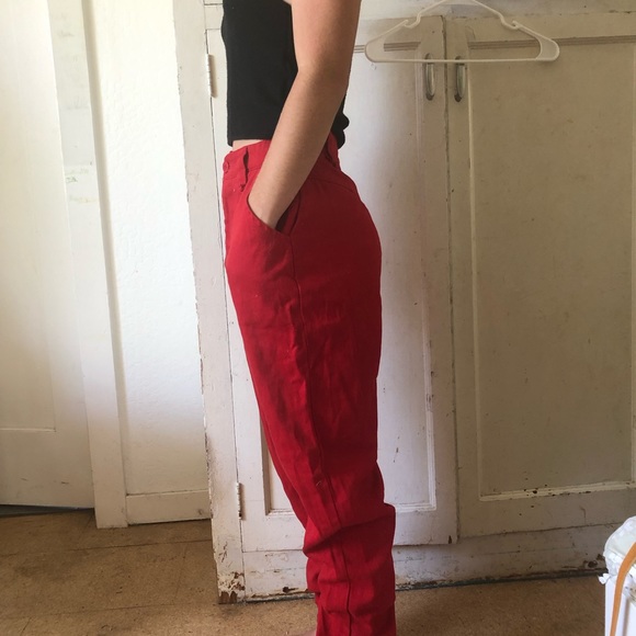 Misguide petite US size 2 amazing red Pants - Picture 3 of 4